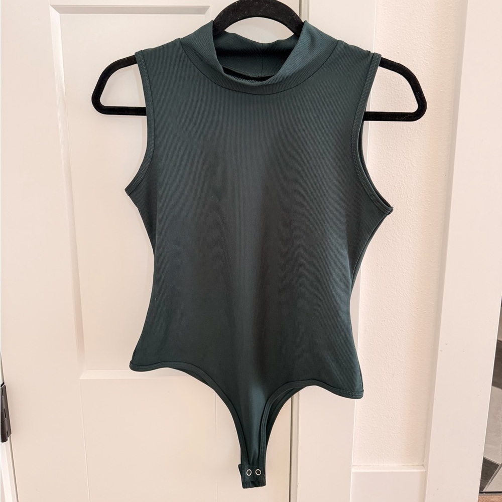 BuffBunny Forest Green Sleeveless Bodysuit- never worn!!